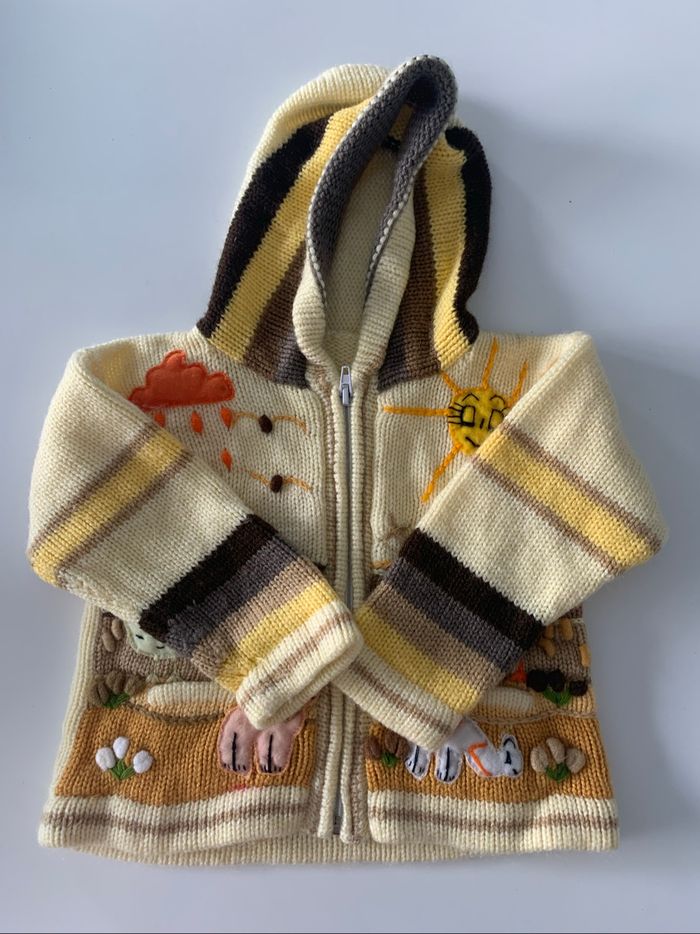 Gilet en laine fait main