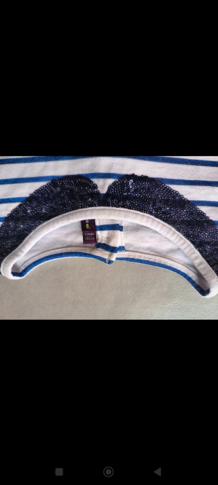 Haut manches longues fille 11 ans sergent major - photo numéro 3