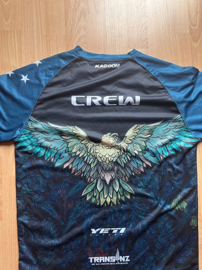 T-shirt d’enduro moto Crew/ M /Bleu noir et bleu / Excellent état - photo numéro 7
