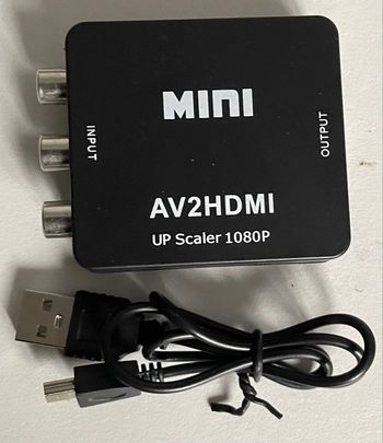 Adaptateur RCA vers HDMI - Zamus - Mini AV - 1080P - Compatible PS2 et Wii
