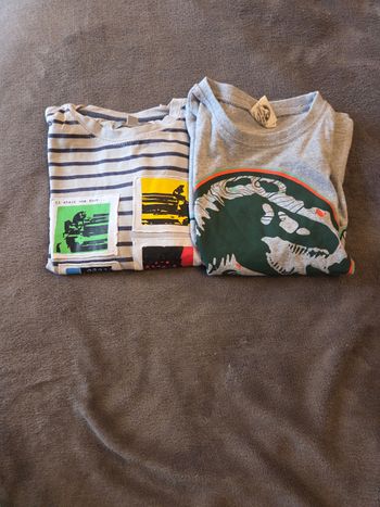 2 t shirt manche longue 