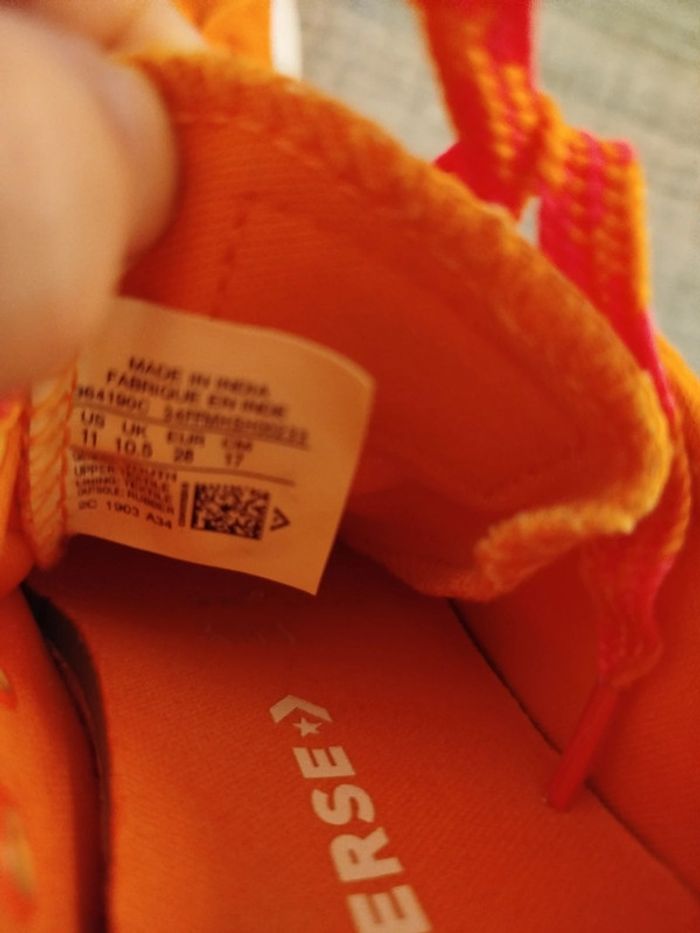 Converse orange pointure 28 - photo numéro 5