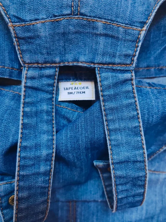 Robe en jeans fille 9 mois Tape à l'oeil - photo numéro 3
