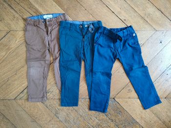 Lot de 3 pantalons fins