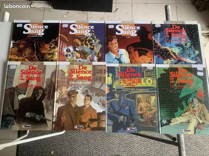 De silence et de sang lot de 8 bd corteggiani et mitton