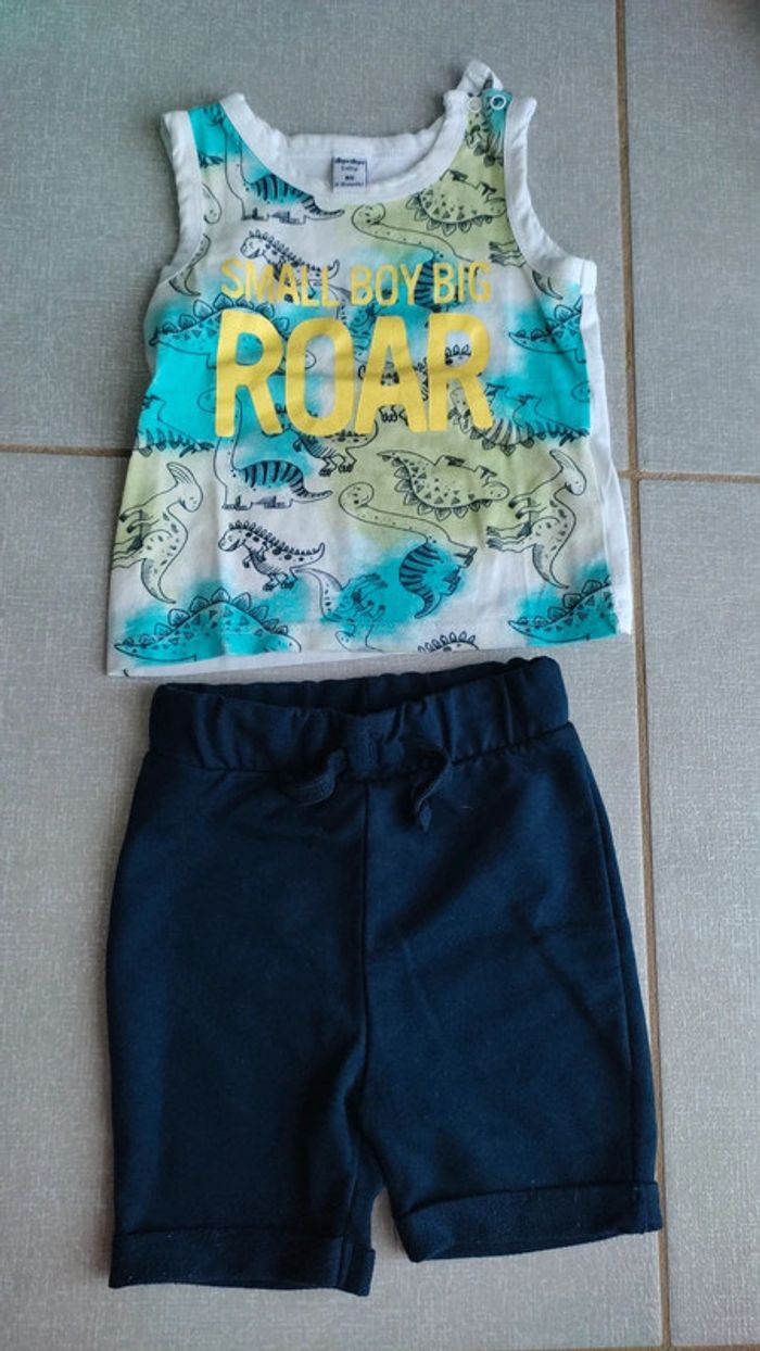 Ensemble débardeur / short Dopodopo T.80 cm