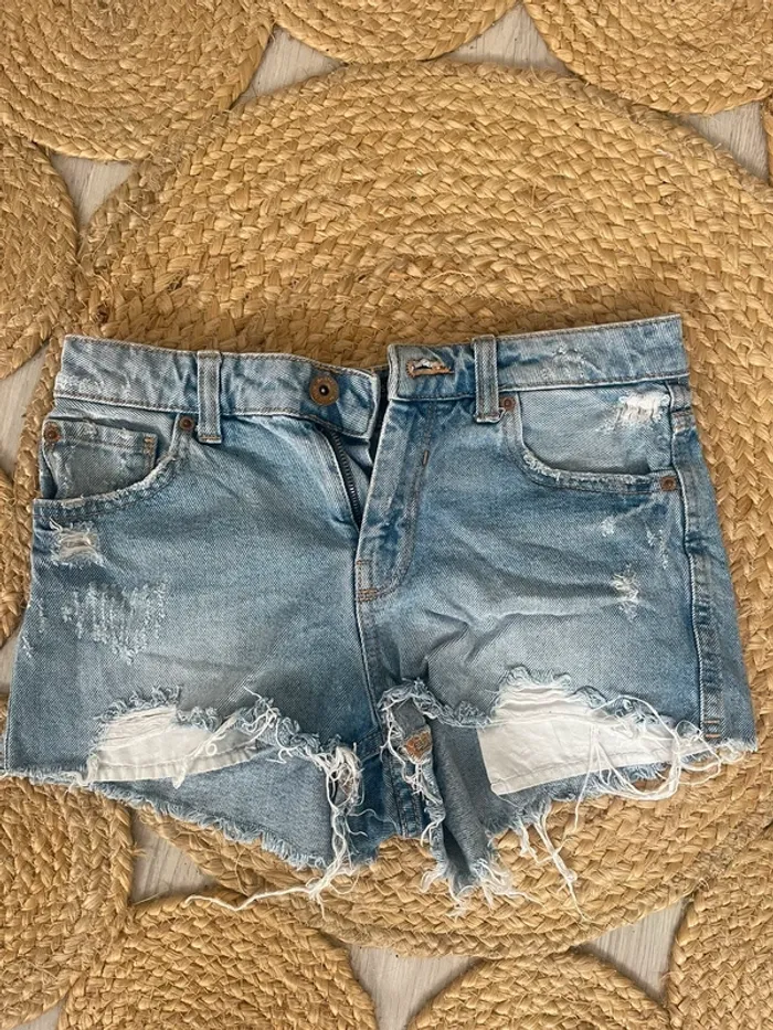 Short en jeans