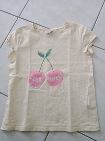 T shirt fille 6 ans manches courtes tape à l'oeil 