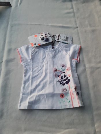 Tee-shirt Sergent Major taille 9 mois et marionnette à doigt neuf avec étiquettes