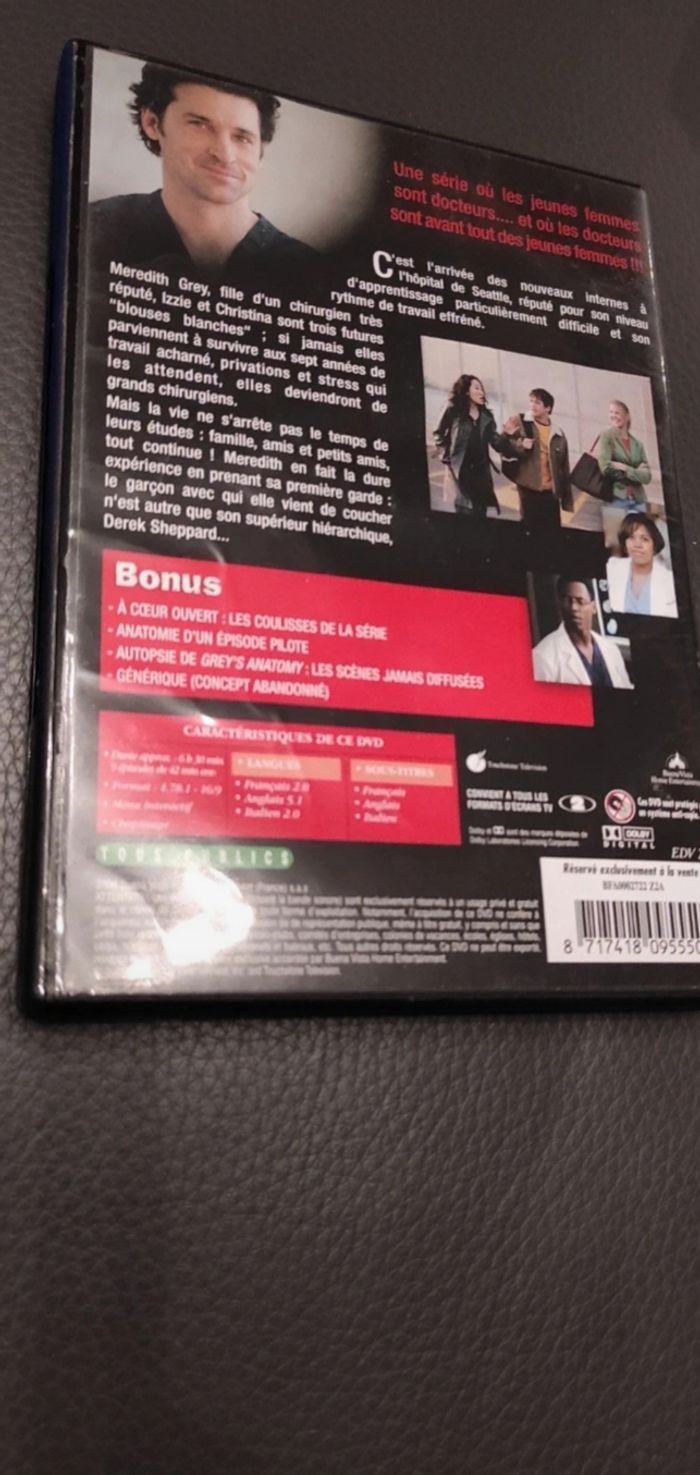 DVD grey's anatomy saison 1 - photo numéro 2