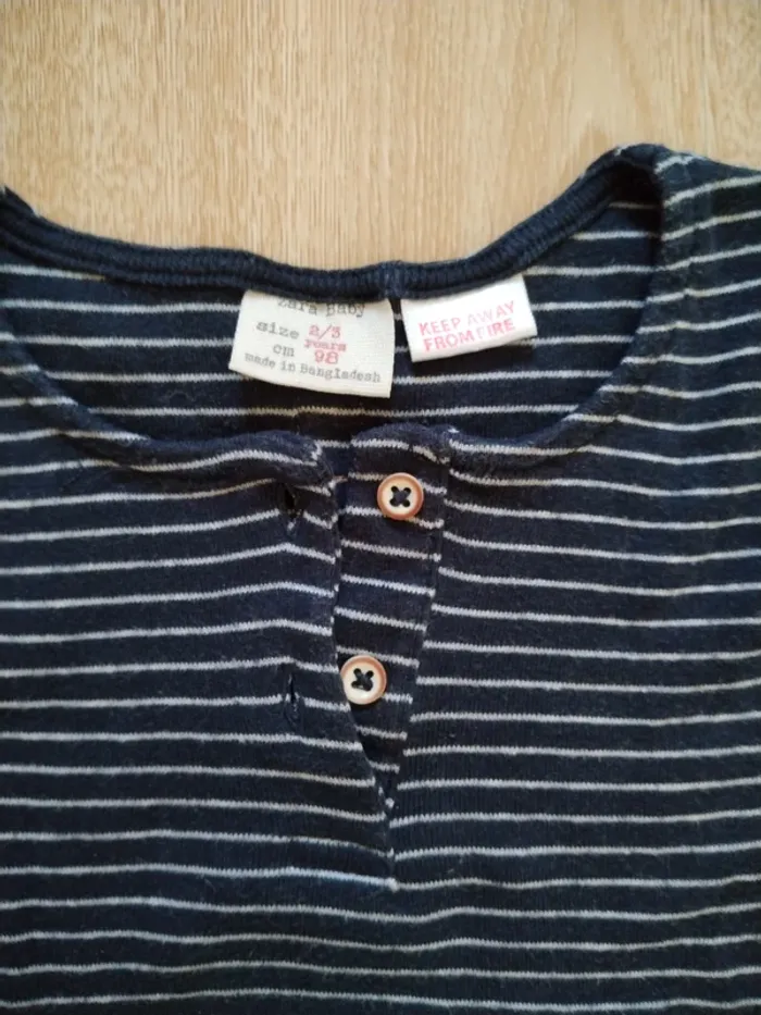 T-shirt manches longues rayé 2 ans - photo numéro 2