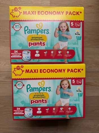 148 couches culottes Pampers pants premium taille 5