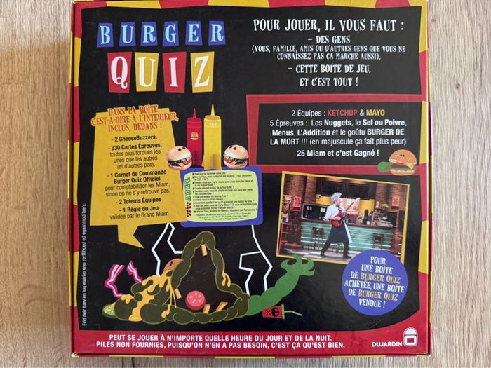 Jeux burger quiz Dujardin neuf - photo numéro 9
