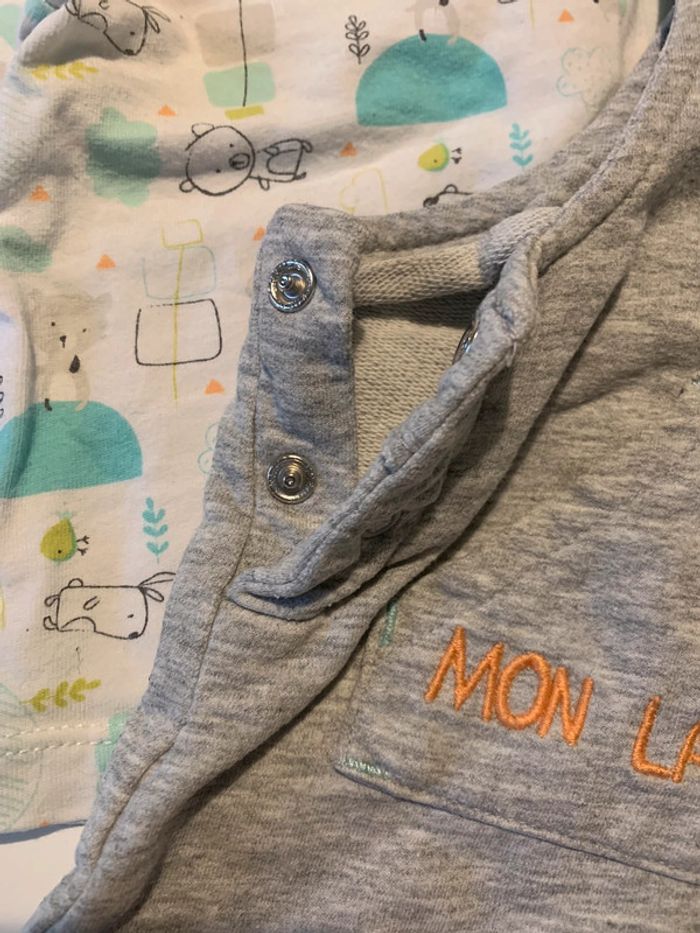 Lot de deux ensemble salopette - taille 3 mois - photo numéro 11