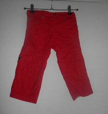 Pantalon rouge tissaia taille 18 mois