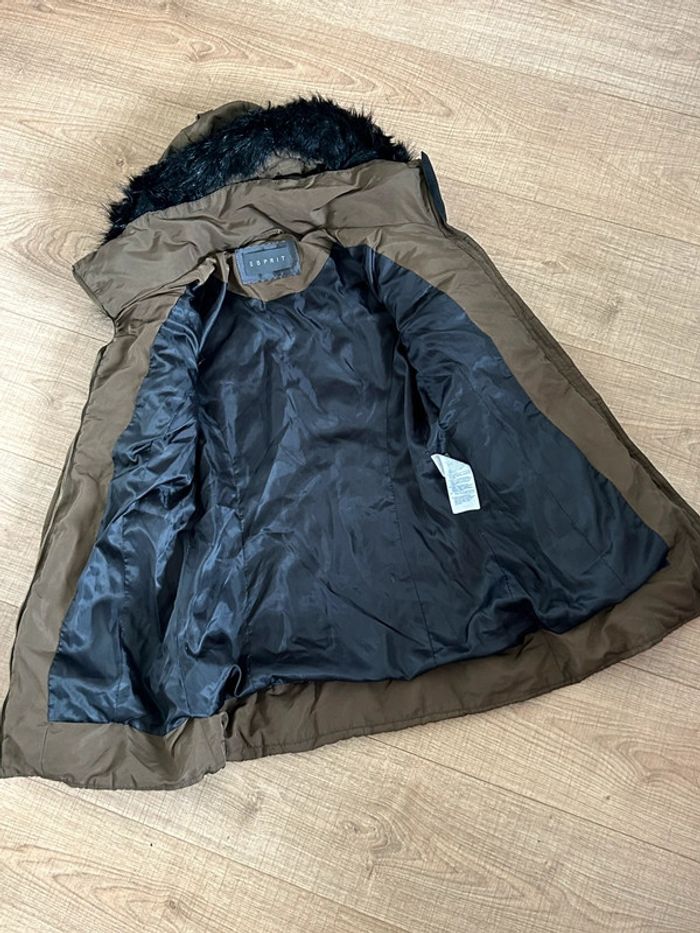 Doudoune kaki en plumes Esprit taille française 36 TBE - photo numéro 17
