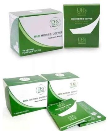 AUTHENTIQUE CAFÉ BIO DOCTEUR SECRET3  BOITES DE 6 SACHETS 