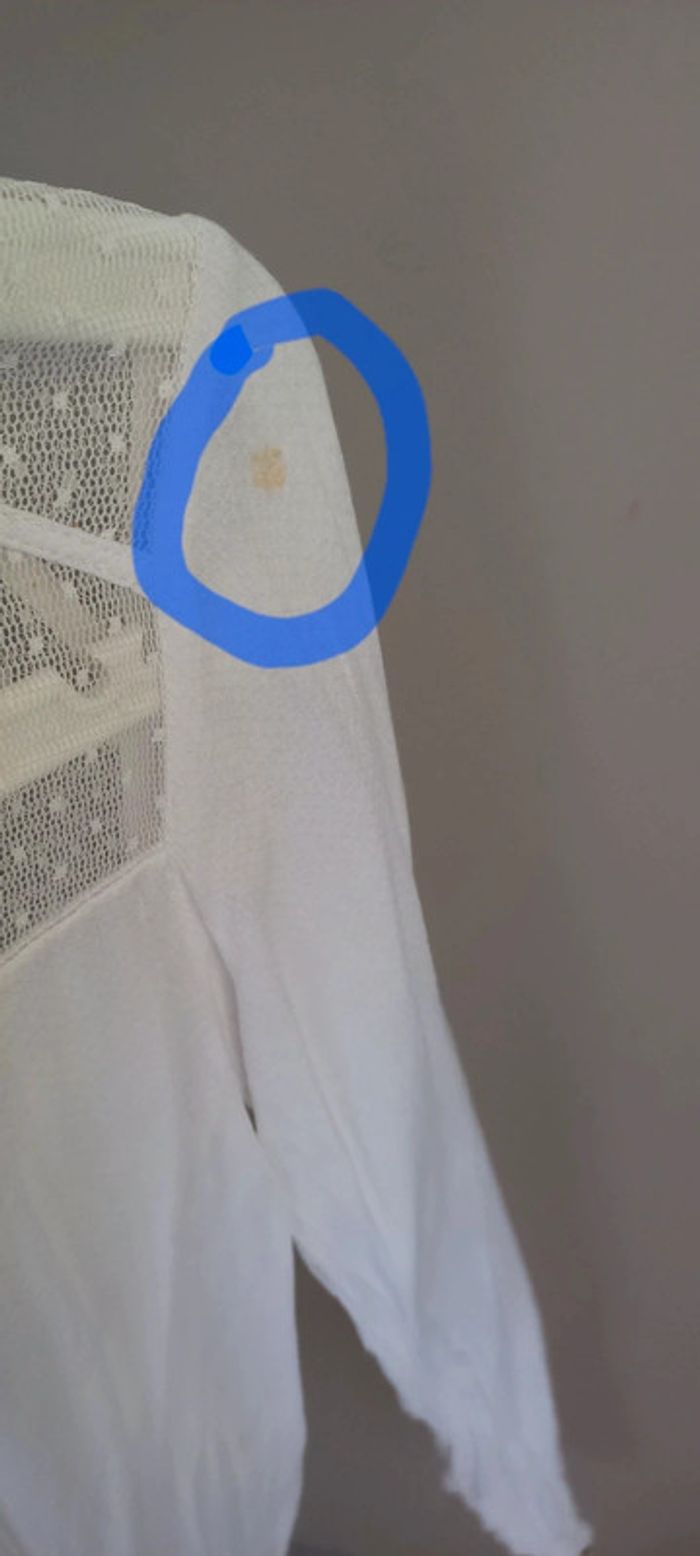 Blouse blanche plumetis - photo numéro 3