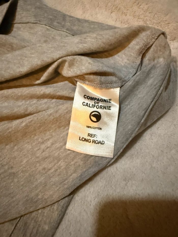 Compagnie de Californie - Tee-shirt manches longues "Long 83 sport" Gris, taille L - photo numéro 6