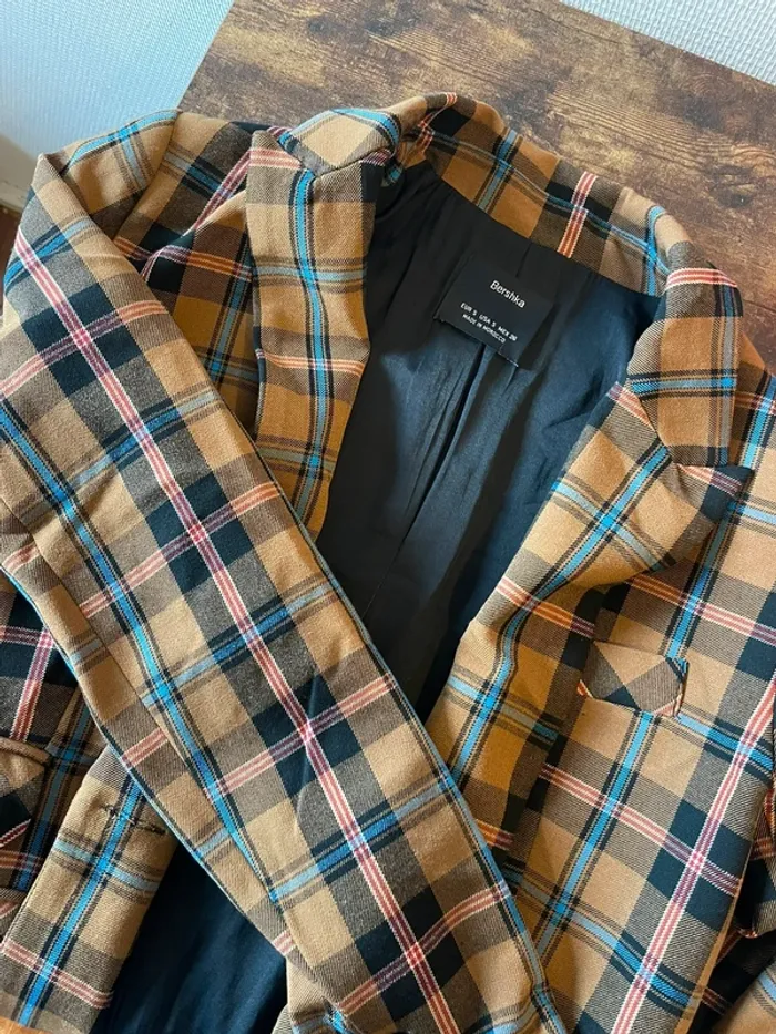 Blazer Bershka à carreaux - photo numéro 3