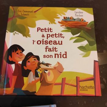 Livre petit à petit l'oiseau fait son nid 🐦