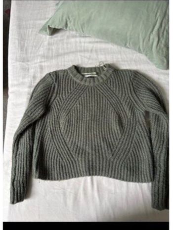 Pull vert femme