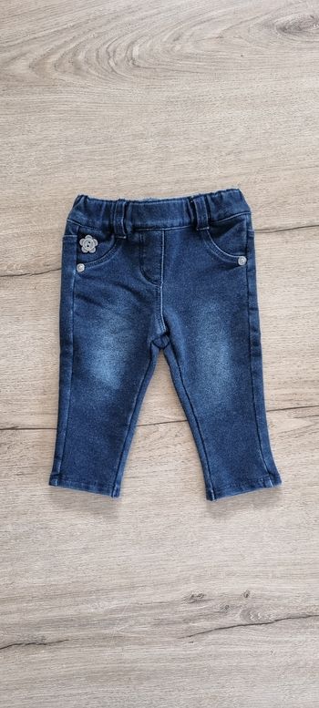 Pantalon souple effet jeans 3 mois