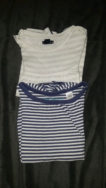 Lot 2 t-shirts manches courtes fille 3 ans okaidi