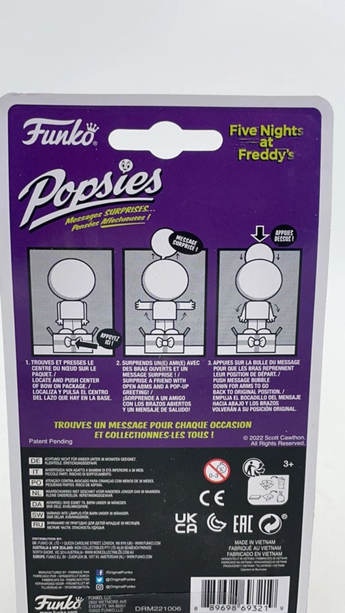 Figurine Funko Popsies Freddy Fazbear 12,5 cm neuf - photo numéro 3