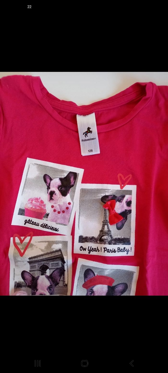 T-shirt ML fille 8 ans - photo numéro 3
