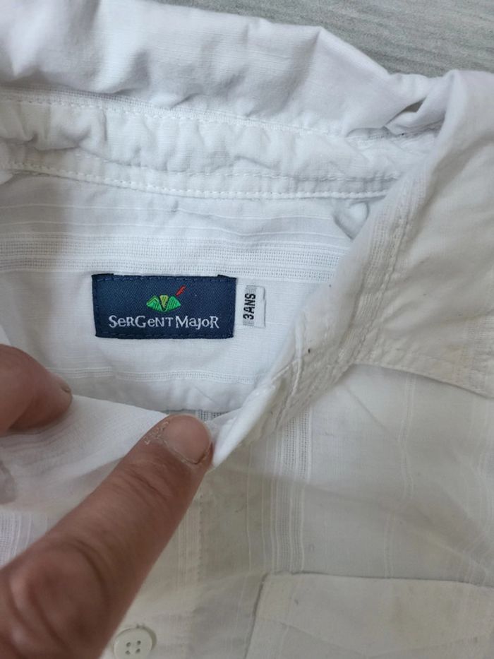 Chemise manches courtes sergent major 3 ans - photo numéro 2