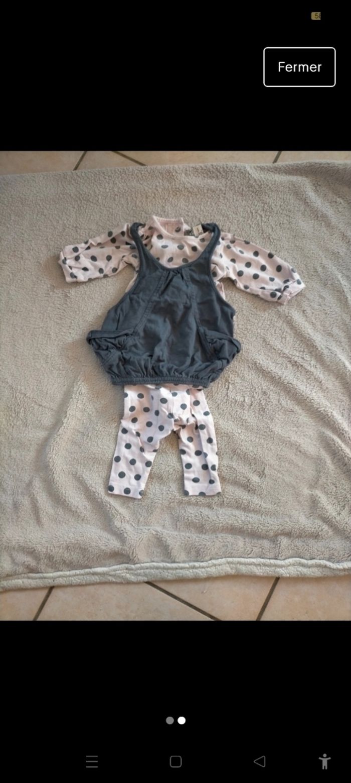 Ensemble fille 3 mois