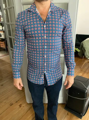 Chemise à motifs Café Coton
