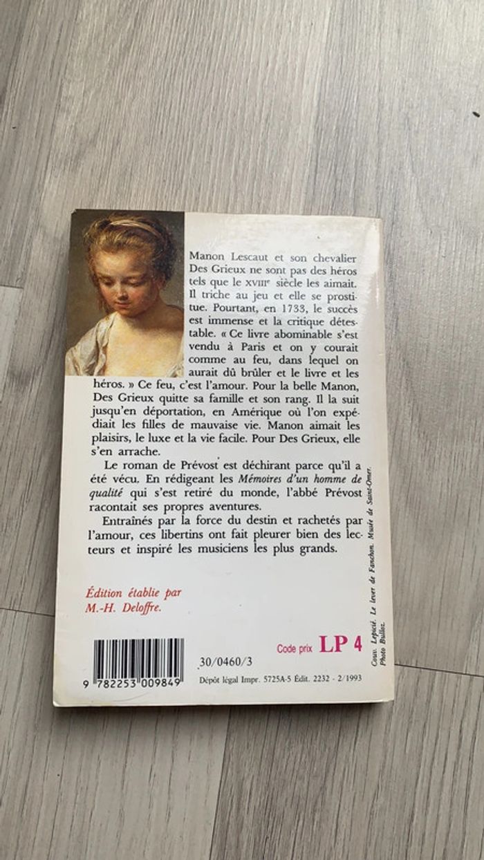 Manon Lescaut Abbé Prévost - photo numéro 2