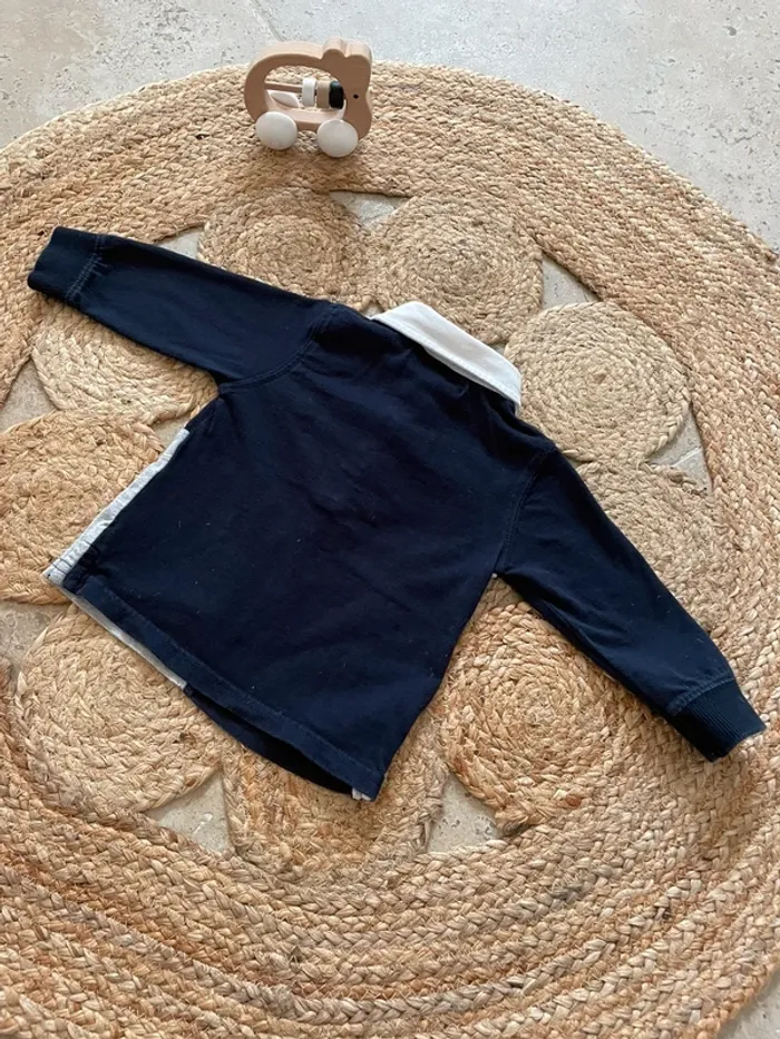 T-shirt manches longues avec col 6 mois - photo numéro 2