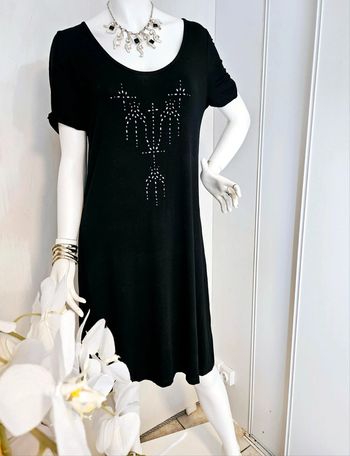 Robe Noir strass Chaize taille 46