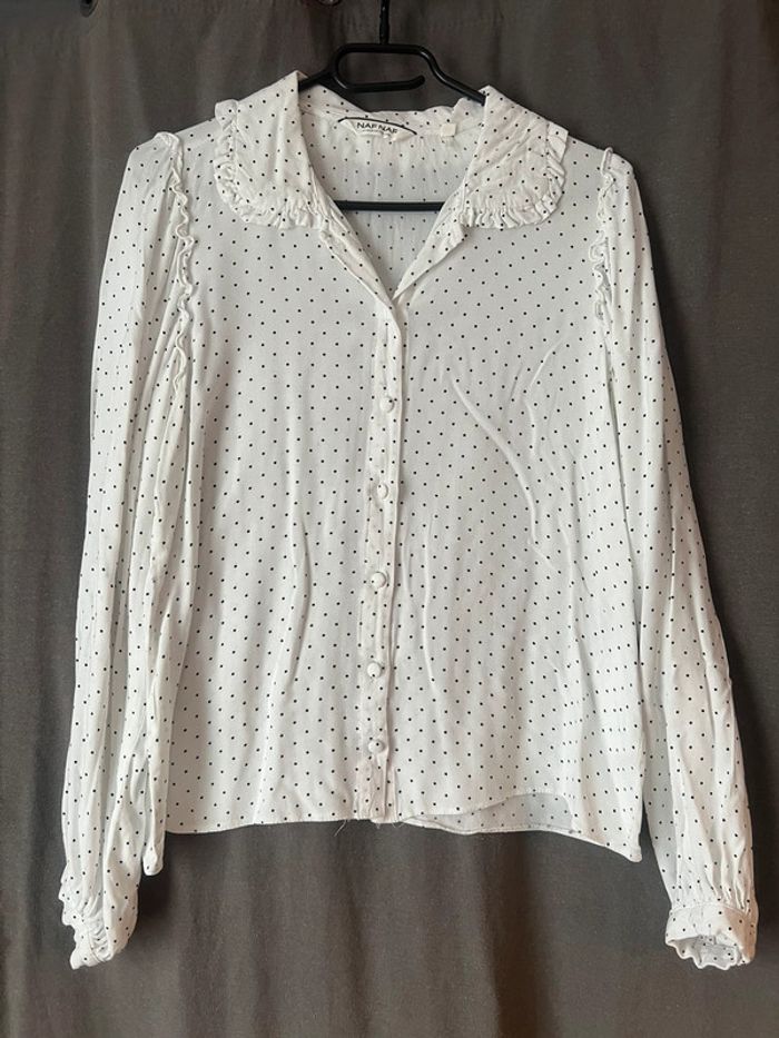 Blouse légère avec volants Naf Naf