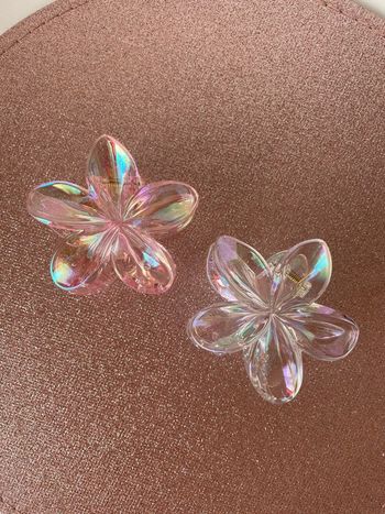 Lot 2x pinces en forme de fleur