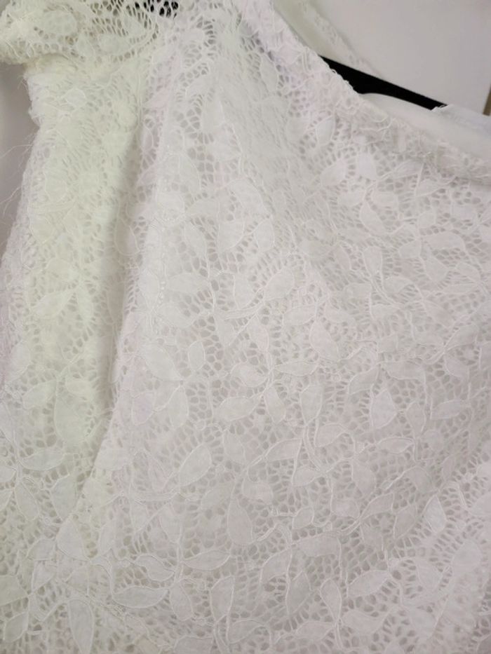 Robe blanche à dentelle Cache Cache - photo numéro 3