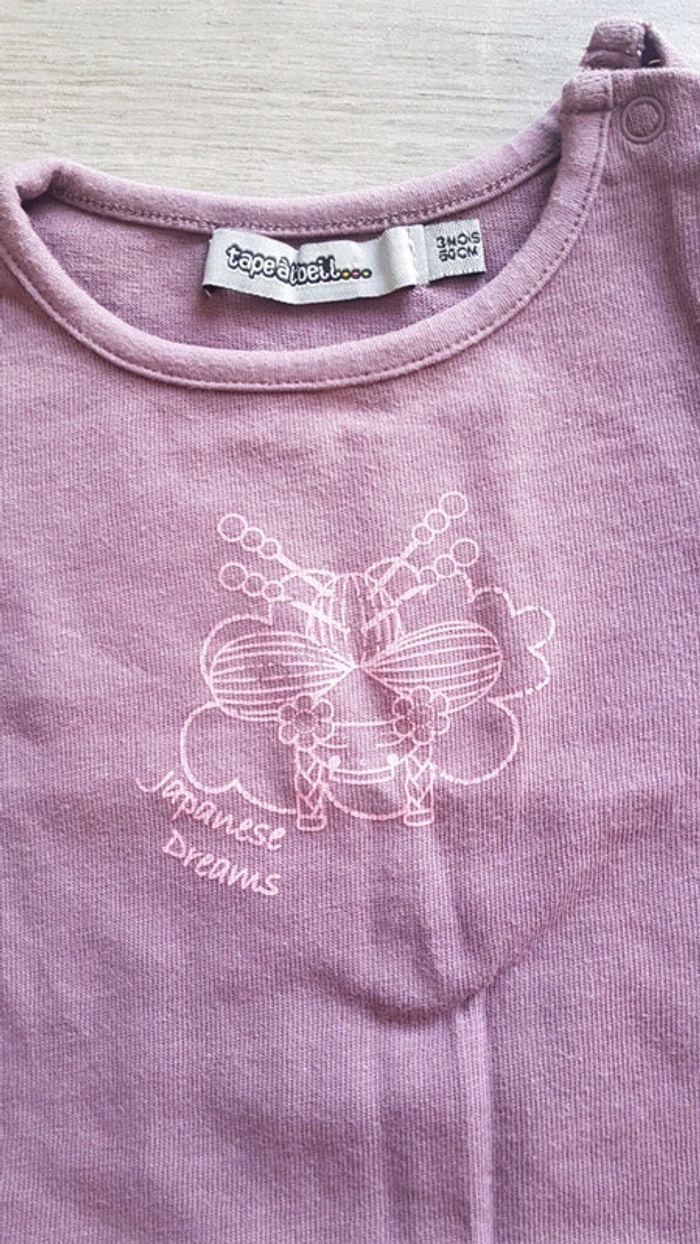 2 T-shirts manches longues 3 M TAO et DPAM - photo numéro 3