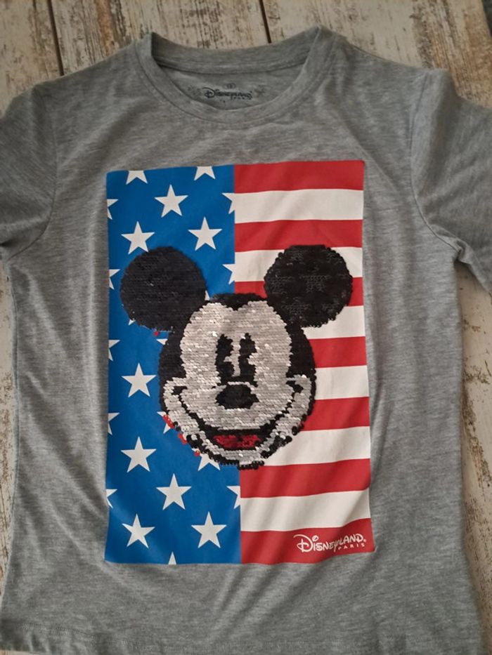 T shirt sequins réversible americain Disneyland Paris - photo numéro 4