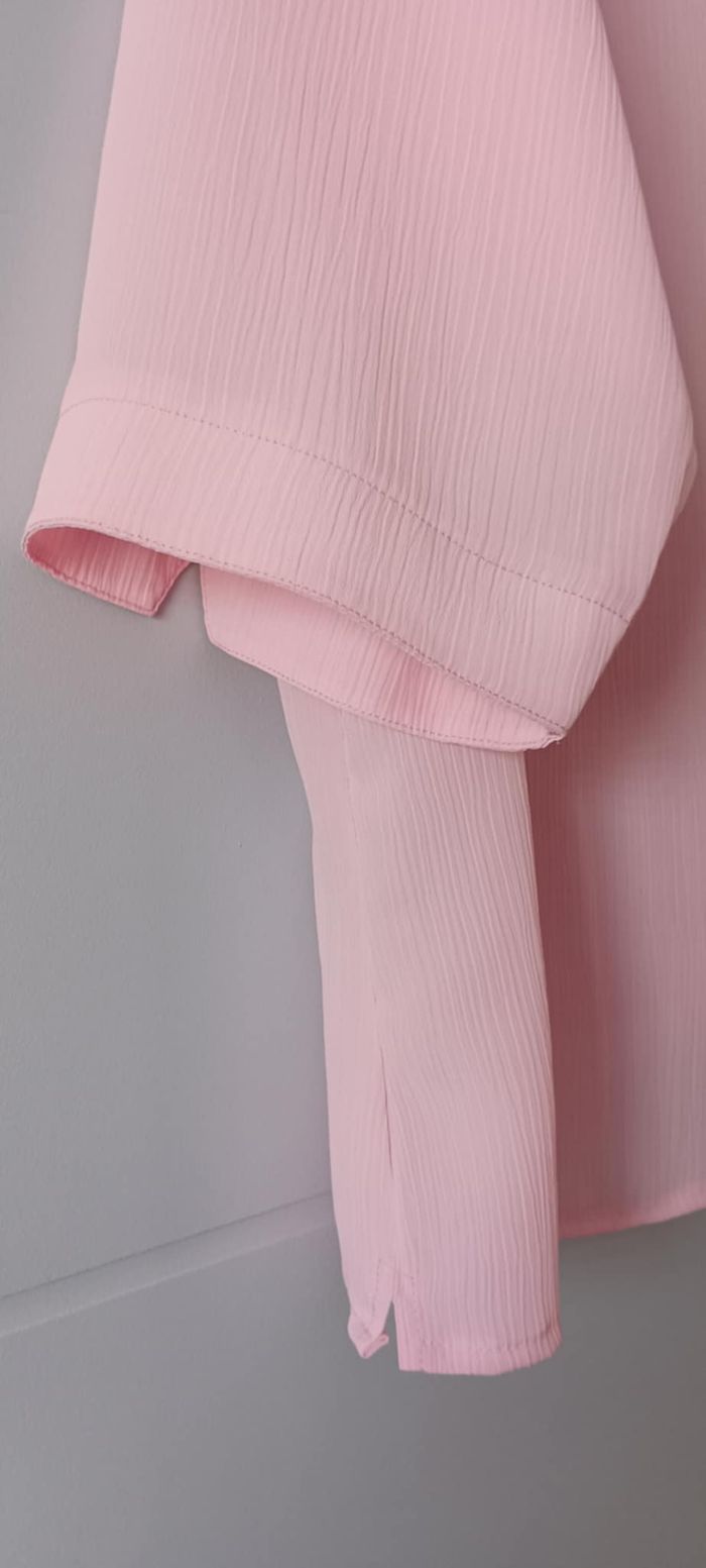 Blouse Chemise rose manches 3/4 "DAXON" Taille 52 - photo numéro 5