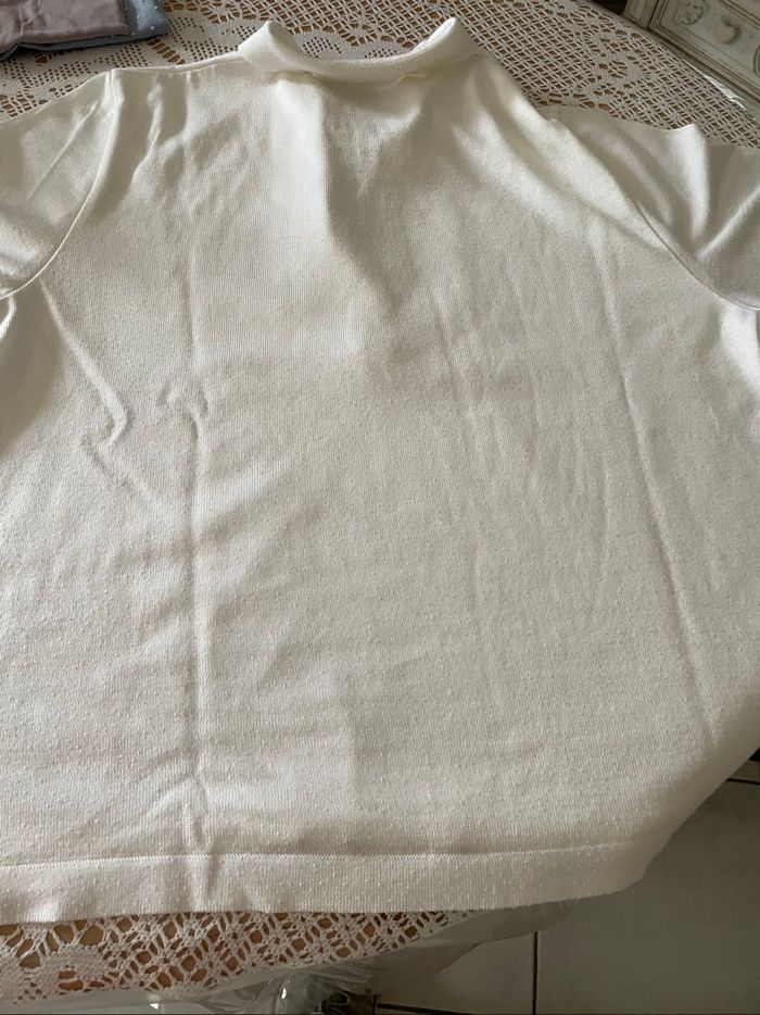 Maillot pull blanc été - photo numéro 3