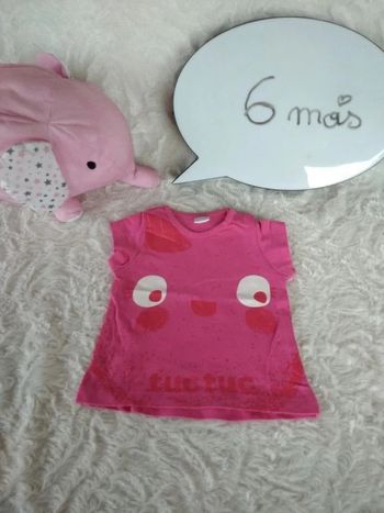 Tee shirt manches courtes Fille 6 mois Tuc Tuc 100% coton