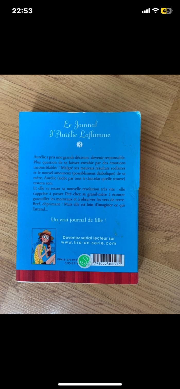 Livre tomme 3 le journal d'Amélie Laflamme - photo numéro 2