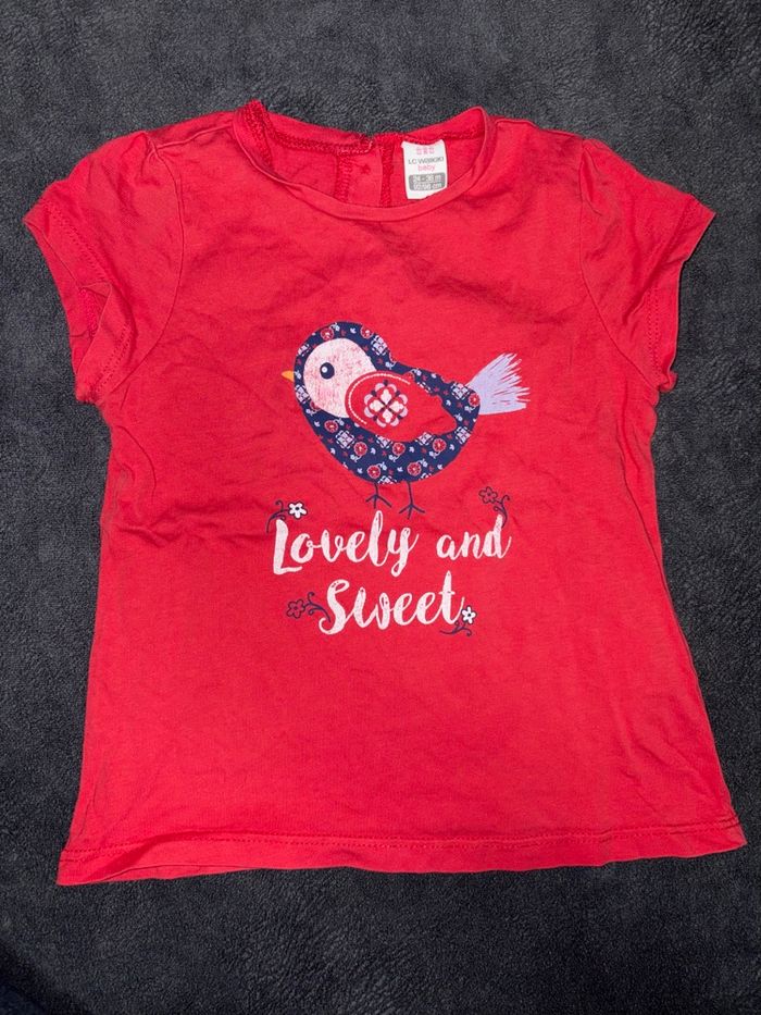 Lot tshirts fille 24mois - photo numéro 2