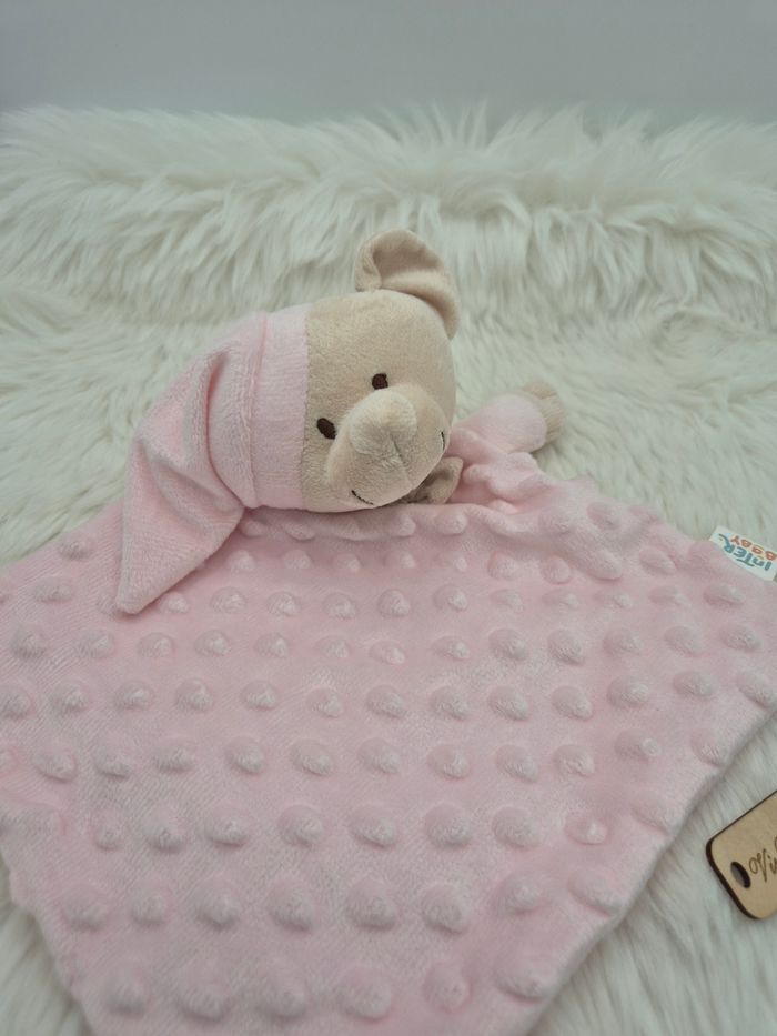 Doudou Ours rose beige InterBaby - photo numéro 2