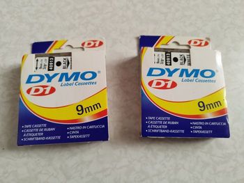 2 Dymos étiquettes 9mm original neuf jamais utilisé