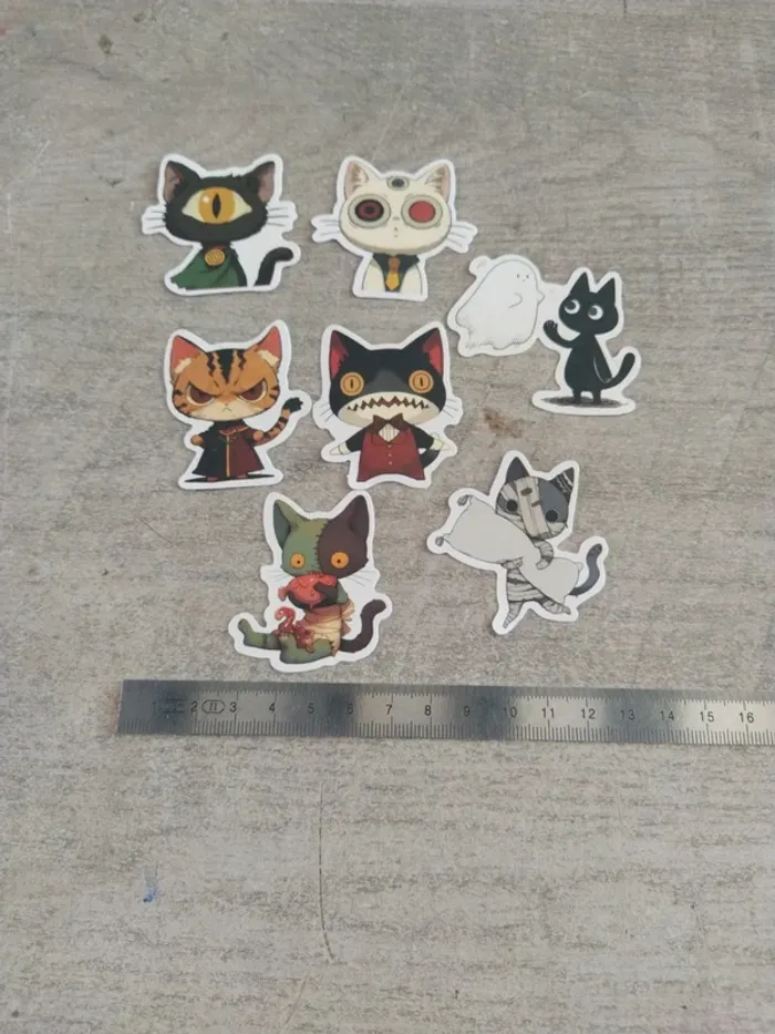 Lot de stickers motif chat (lot A) - photo numéro 9