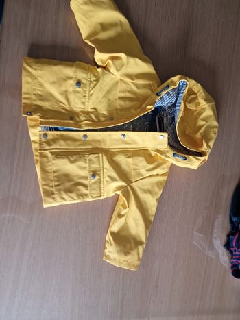 Manteau sergent major 3 en 1 imperméable jaune